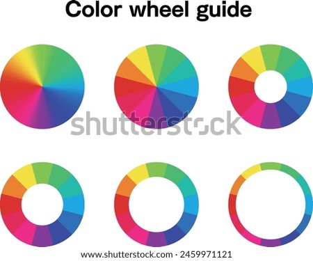 color picker circle design material and 12 hue set