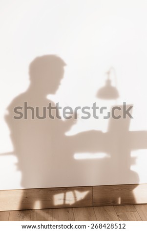 Similar – Image, Stock Photo Anonymous male writer typing on old fashioned typewriter