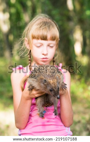 hedgehog in the hands of