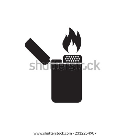 Lighter icon. Lighter vector icon. Fire lighter flat sign design. UX UI icon