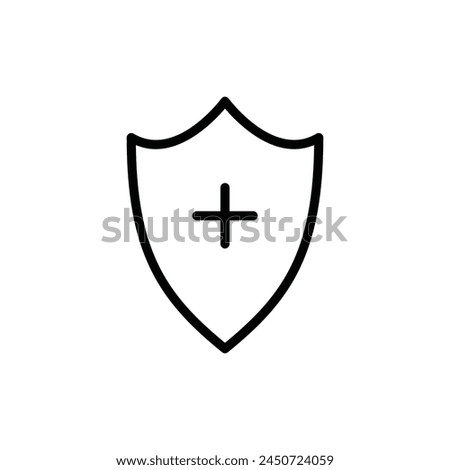 Antivirus vector icon. Anti virus flat sign design. Shield symbol pictogram. Protection shield icon. Guard sign. Defence sign. UX UI icon