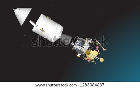 Apollo spacecraft to the moon of the United States