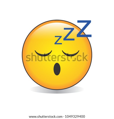 Sleepy Face Emoji Vector