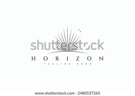 Light Sun Horizon Logo Morning Dawn Dusk Business Creative Property Real Estate Brand Identity