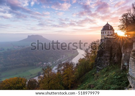 Similar – Foto Bild Lilienstein am Horizont