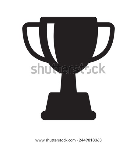 Trophy icon. Trophy cup, winner cup, victory cup icon. Reward symbol sign for web and mobile.