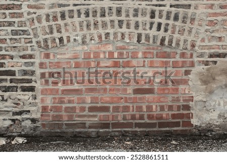 Similar – Foto Bild Kellerfenster in einer alten verwaschenen rotbraunen Fassade mit Herbstlaub und Kopfsteinpflaster in Wettenberg Krofdorf-Gleiberg bei Gießen In Hessen