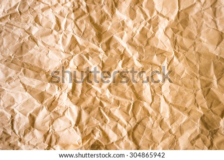 Crumpled paper for background usage