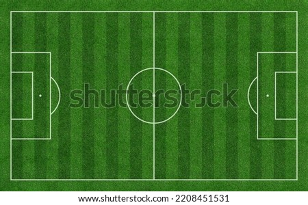 Similar – Image, Stock Photo Football from a goal in a yard