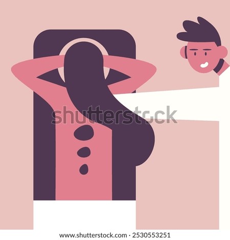 Similar – Image, Stock Photo rehabilitation therapy. Hands treating a young woman’s shoulder