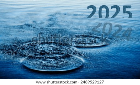 Similar – Image, Stock Photo Happy New Year! Water Rock