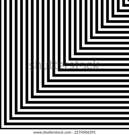 Black and white right angle stripes seamless pattern. Horizontal with vertical lines background. Vector illustration for web design or print for fabric, wallpaper. Abstract monochrome background.