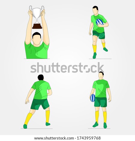 Man and woman doing exercise on white background - Digital vector illustration without reference