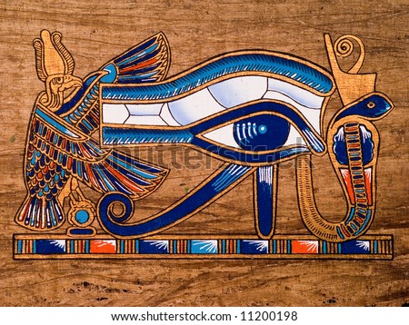 Egyptian papyrus depicting the Horus eye