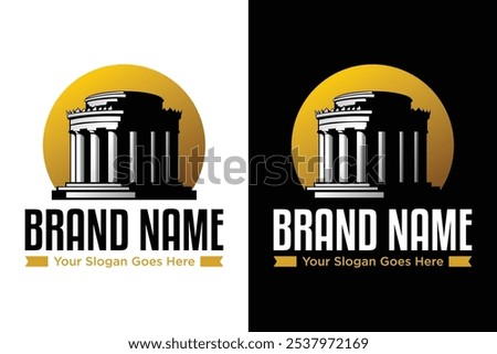 modern simple George Rogers Clark Memorial illustration logo design