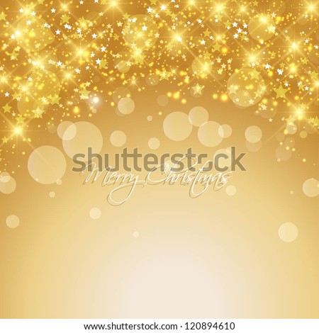 Gold Christmas Background Stock Vector Illustration 120894610 : Shutterstock