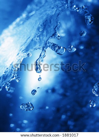 Abstract water splash