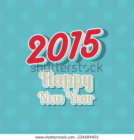 Happy New Year Typography Background With 3d Text Stock Vector Illustration 224684401 : Shutterstock