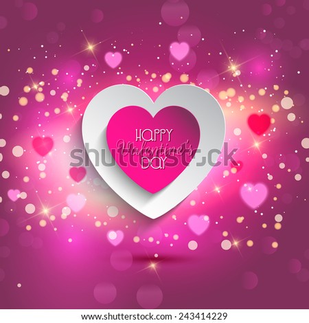 Decorative hearts background for Valentine's Day