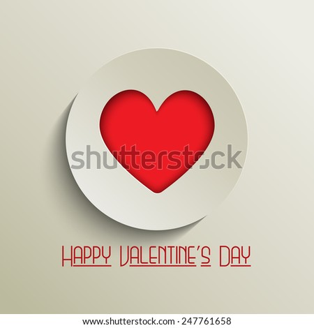 Valentines Day background with heart