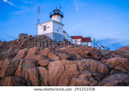 Soft Evening Light at The Eastern Point Lighthouse, Gloucester Massachusetts, USA