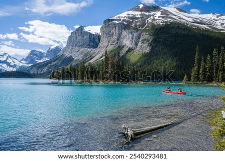 Similar – Image, Stock Photo Maligne Lake Lake Maligne