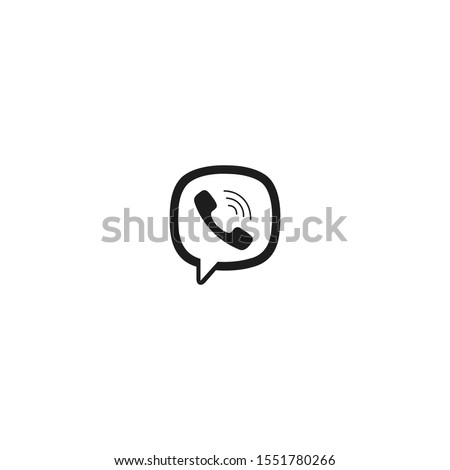 Original Viber messenger app icon design. Viber logo design, vector isolated on white background