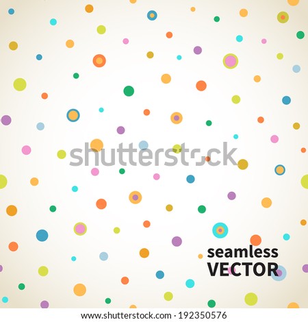 Seamless abstract colors circles. vector illustration