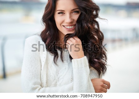 Similar – Image, Stock Photo Beautiful woolen sweaters in pink tones