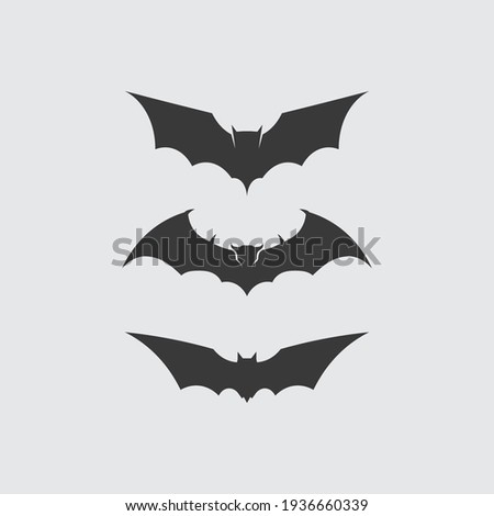 Bat logo animal and vector, wings, black, halloween, vampire, gothic, illustration, design bat icon