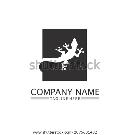 lizard and animal vector  salamander gecko crocodile and reptiles design logo illustration