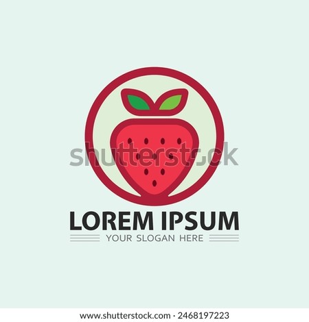 Fruits icon and Fruit logo design fresh fruits tropical nature food vector illustration