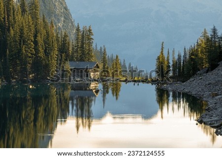Similar – Image, Stock Photo lake agnes Alberta