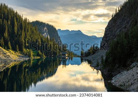 Similar – Image, Stock Photo lake agnes Alberta