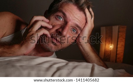 Similar – Image, Stock Photo Wide awake Attractive Man