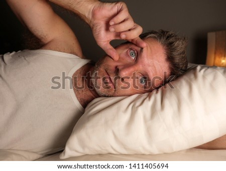 Similar – Image, Stock Photo Wide awake Attractive Man