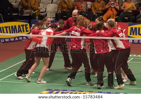 The Danish badminton team at the European Team Badminton Championships, 2008, Almere