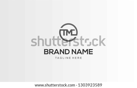 Letter T M C Circle Logo, Abstract Business Modern Logo.