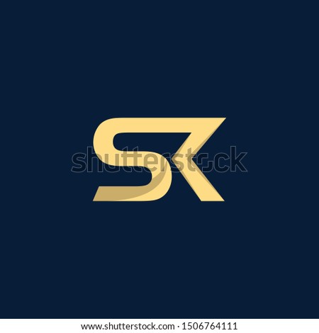  Letter SK Creative Business Modern Logo