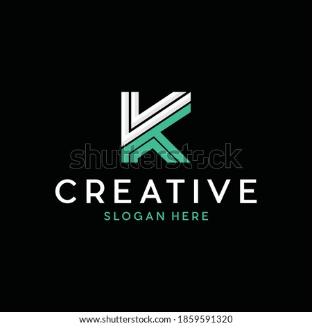 Letter VK Monogram Minimalist Modern Business Creative Logo