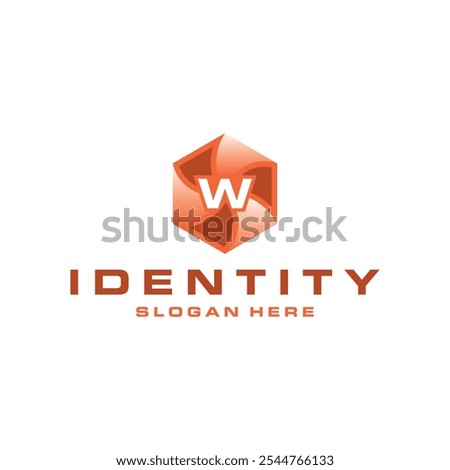 Letter W Modern Hexagonal Creative Icon Business Technology Logo