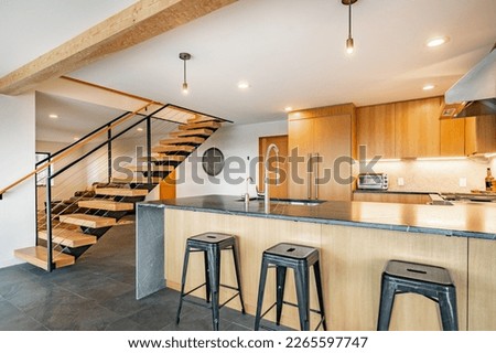 Similar – Image, Stock Photo Open staircase