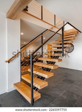 Similar – Image, Stock Photo Open staircase