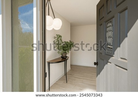 Similar – Image, Stock Photo Simple wooden door Door