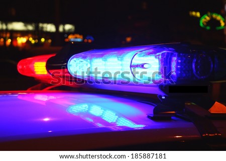 Police Lights Stock Photo 185887181 : Shutterstock