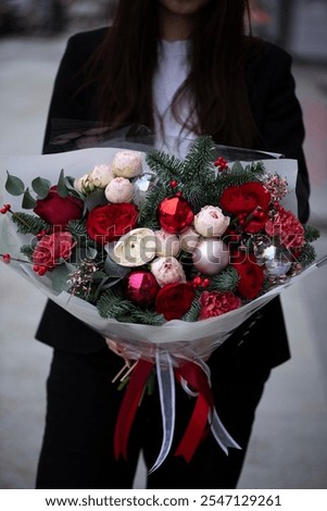 Similar – Image, Stock Photo red festive ranunculus