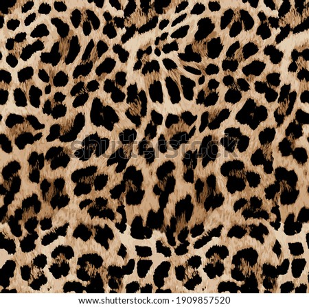 Seamless leopard texture, leopard fur, animal pattern
