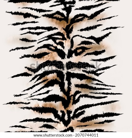 Seamless high detail tiger or zebra texture, hand drawing animal print, zebra fur, tiger fur, textile print.