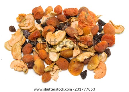 dried fruits, apples, pears, apricots, plums, grapes