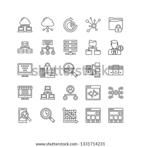 Data Science Vector Icons Set 5